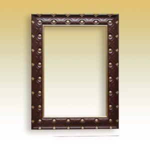 Cornice intagliata dorata e laccata 530 x 403 mm