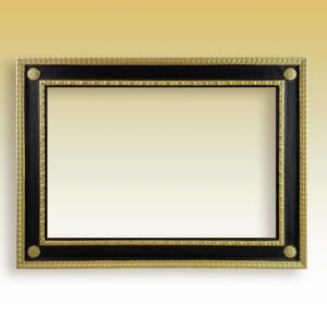 Cornice intagliata laccata e dorata 520 x 710 mm